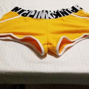 Yellow varsity shorts